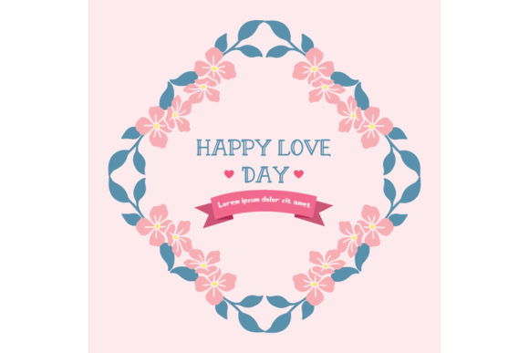 Antique Frame for Happy Love Day Card: A Perfect Blend of Elegance and Affection