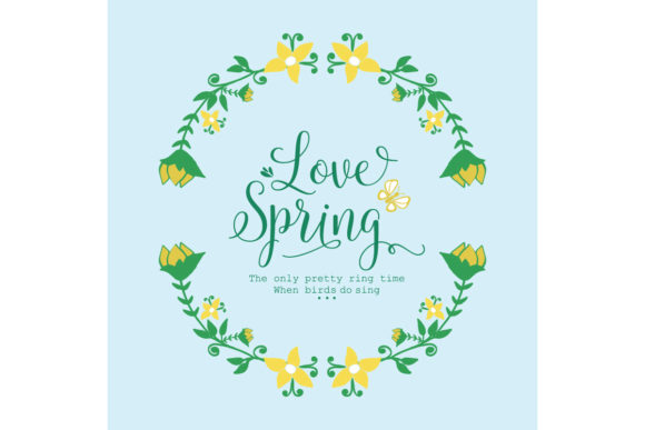 Beautiful Love Spring Greeting Card