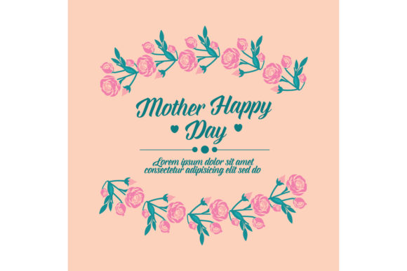 Choosing the Perfect Happy Mother's Day Greeting Card with Elegant Leaf and Floral Design