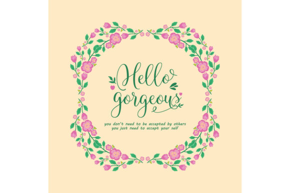 Cute Hello Gorgeous Card Design: A Charming Way to Express Admiration