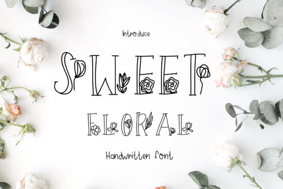 Discover the Elegance of Sweet Floral Font