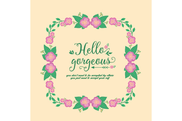 Elegant Hello Gorgeous Invitation Card: A Stylish Choice for Memorable Events