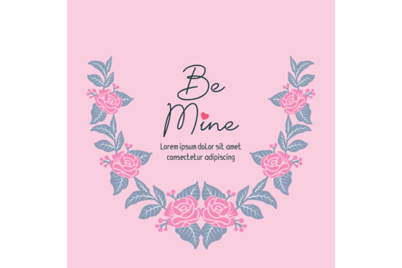 Elegant of Template Card Be Mine: A Stylish Choice