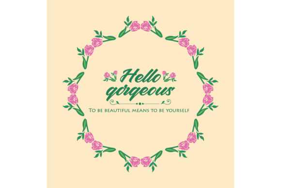 Embrace Elegance with the Hello Gorgeous Card: A Floral and Leafy Delight