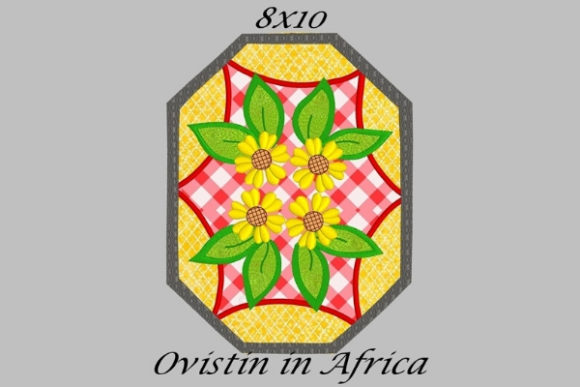 Enhance Your Embroidery Projects with the Red Yellow Floral Applique Placemat