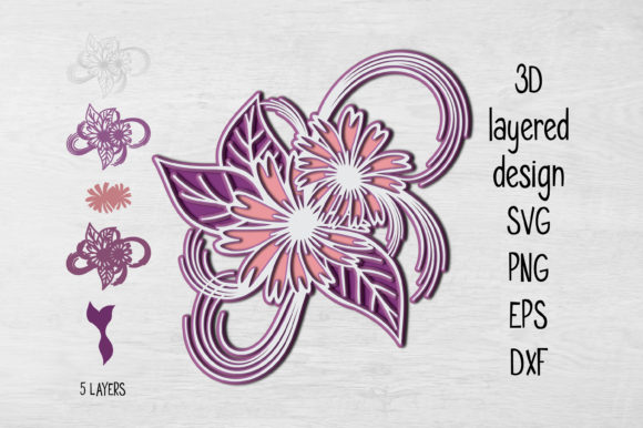 Exploring 3D Layered Floral Design: A Versatile and Creative Decor Solution