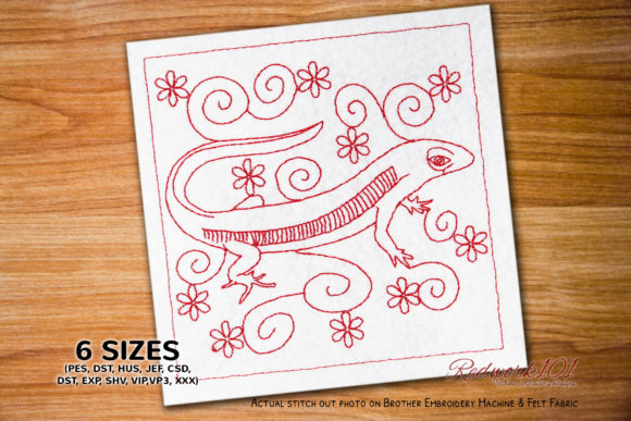 Exploring the Common Lizard with Floral Background