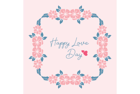 Romantic Happy Love Day Card Design: A Perfect Blend of Elegance and Affection