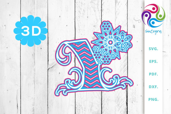 Strategic Use of 3D Multilayer Floral Chevron Letter Y for Creative and Professional Projects