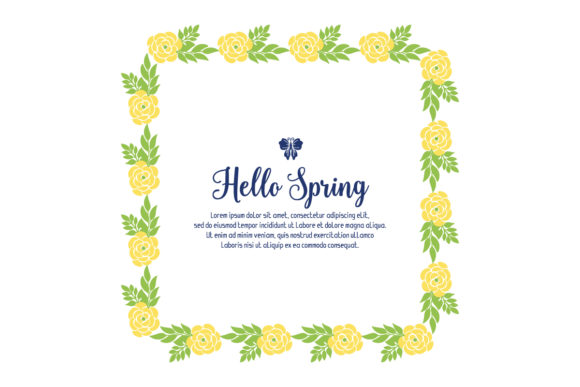 Welcome the Season with Grace: Exploring Elegant Hello Spring Poster Design